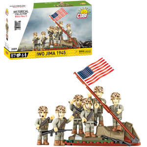 KLOCKI COBI 2059 FIGURKI Raising the Flag on Iwo Jima HC WWII  87 EL.