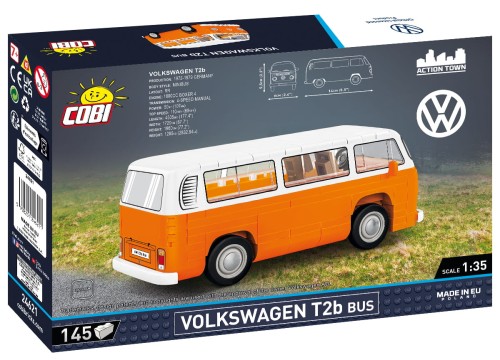 KLOCKI COBI 24621 Samochód ACTION TOWN - Volkswagen T2B Bus 145 El.