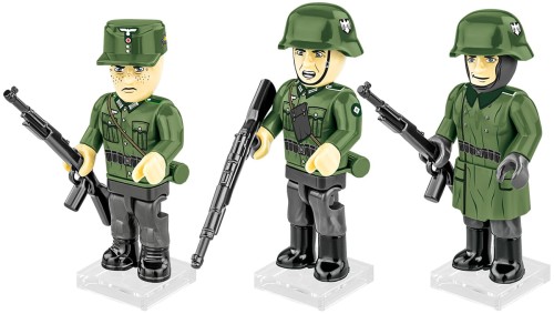 KLOCKI COBI 2060 FIGURKI German Infranty-niemiecka piechota HC WWII  33 EL.