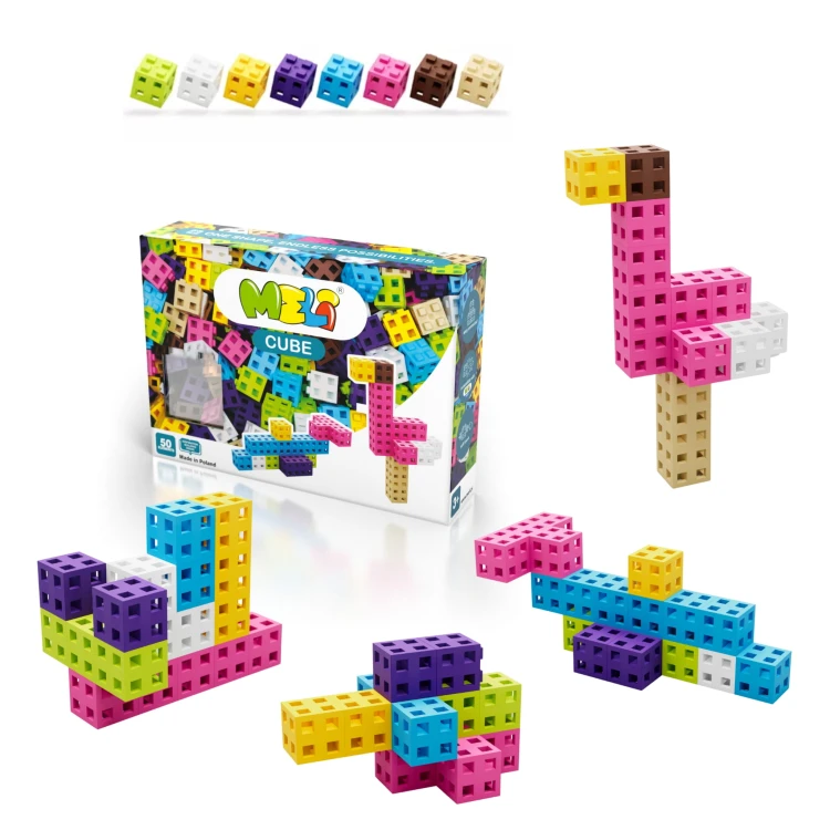 KLOCKI MELI 50810 CUBE Pink  50 szt