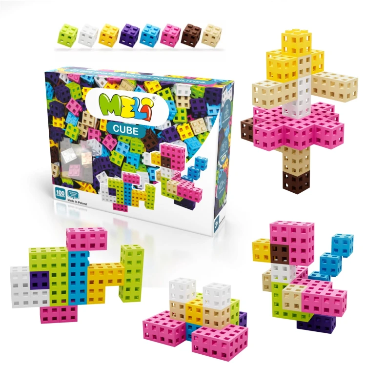 KLOCKI MELI 50811 CUBE Pink 100 szt