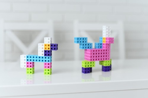 KLOCKI MELI 50811 CUBE Pink 100 szt