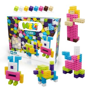 KLOCKI MELI 50812 CUBE Pink 200 szt