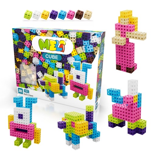 KLOCKI MELI 50812 CUBE Pink 200 szt