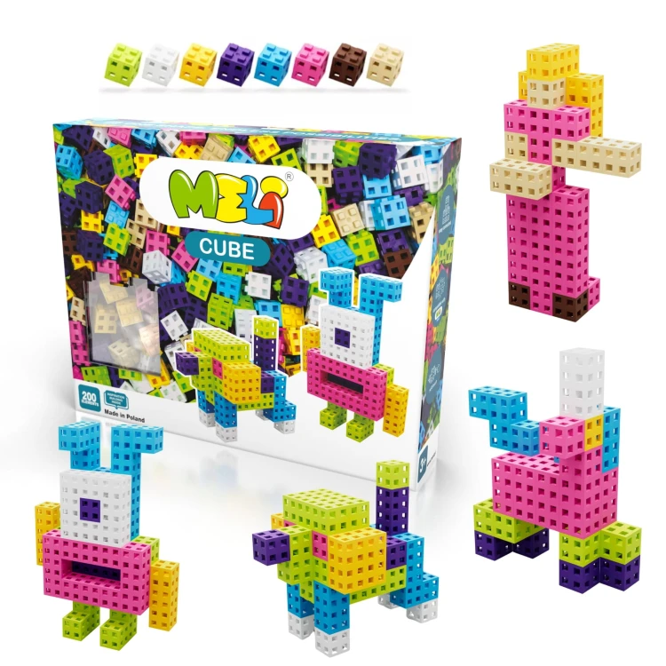 KLOCKI MELI 50812 CUBE Pink 200 szt