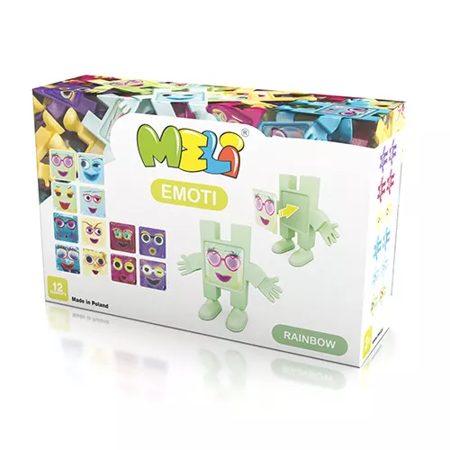 KLOCKI MELI 50205 EMOTI RAINBOW 12 el.
