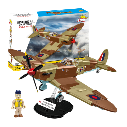 KLOCKI COBI 5764 Samolot Supermarine Spitfire Mk.IX E HC WW2 364 El.