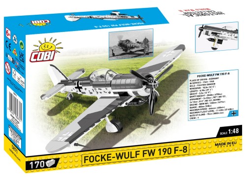 KLOCKI COBI 5871 Samolot Focke-Wulf Fw 190 F-8 HC WW2 170 El.