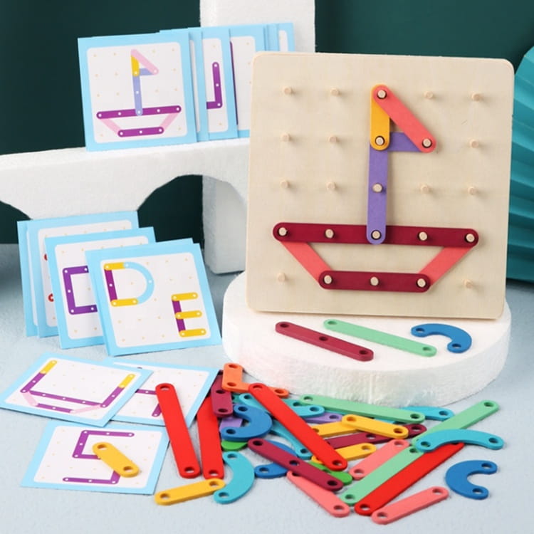 GEOPLAN DREWNIANA UKŁADANKA MONTESSORI