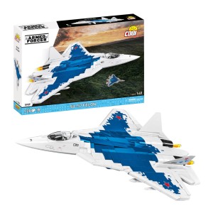 KLOCKI COBI 5909 SAMOLOT Myśliwiec Sukhoi Su-57 Felon ARMED FORCES 900el.