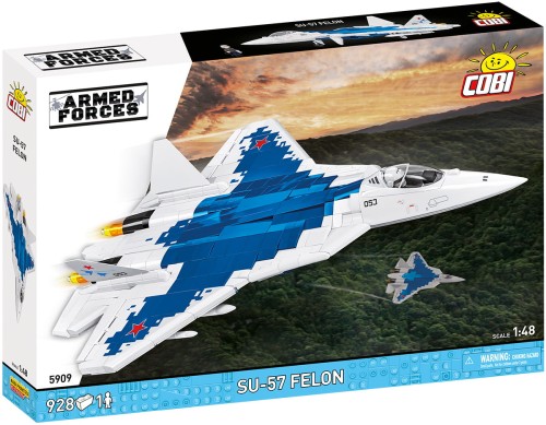 KLOCKI COBI 5909 SAMOLOT Myśliwiec Sukhoi Su-57 Felon ARMED FORCES 900el.
