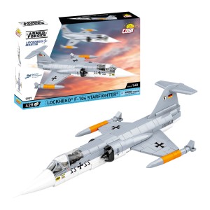 KLOCKI COBI 5907 SAMOLOT Myśliwiec Lockheed F-104 Starfight ARMED FORCES 420el.