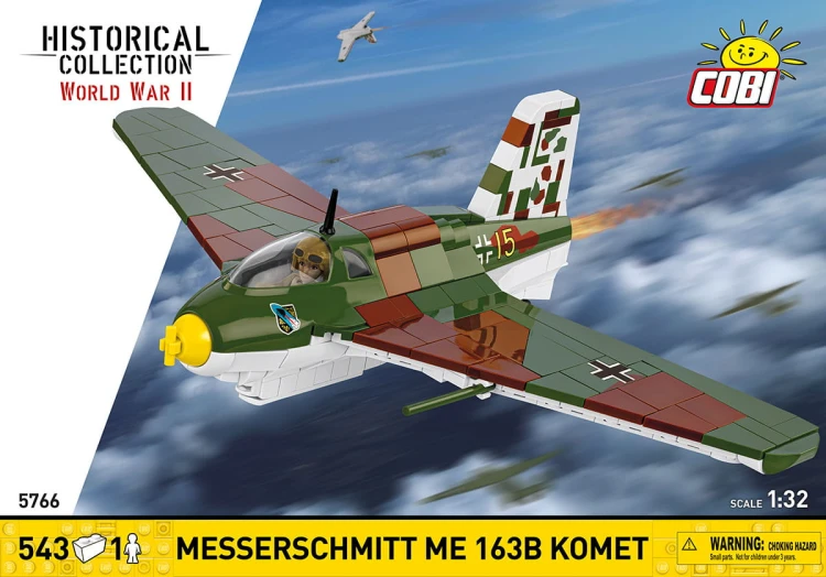 KLOCKI COBI 5766 Samolot Myśliwiec Messerschmitt Me 163B Komet HISTORICAL COLLECTION WWII 543.el