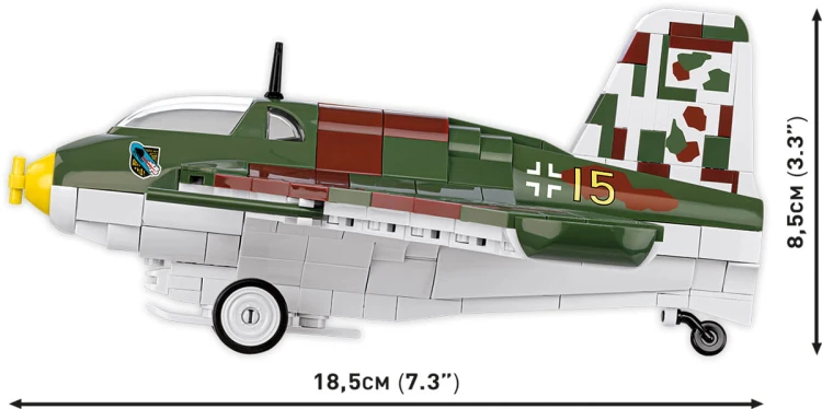 KLOCKI COBI 5766 Samolot Myśliwiec Messerschmitt Me 163B Komet HISTORICAL COLLECTION WWII 543.el