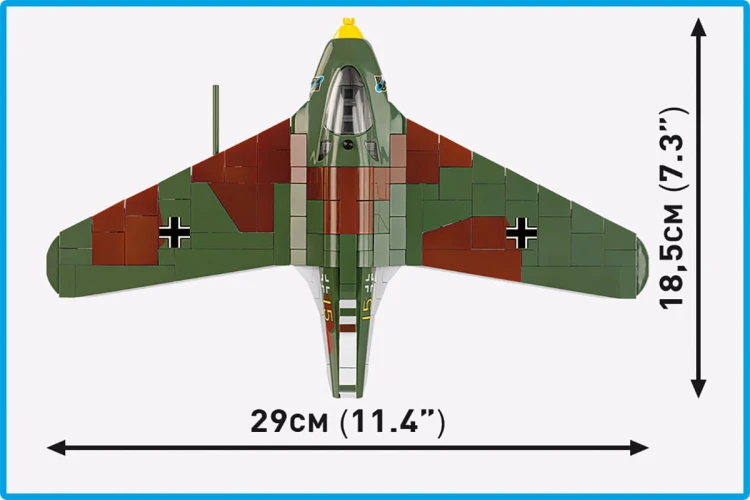 KLOCKI COBI 5766 Samolot Myśliwiec Messerschmitt Me 163B Komet HISTORICAL COLLECTION WWII 543.el