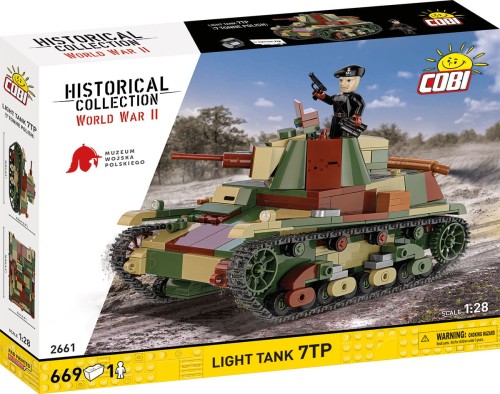 KLOCKI COBI 2661 Lekki Polski Czołg 7TP HC  WWII 665.el