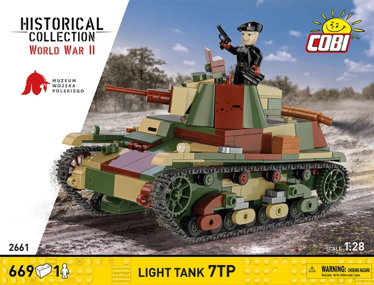 KLOCKI COBI 2661 Lekki Polski Czołg 7TP HC  WWII 665.el
