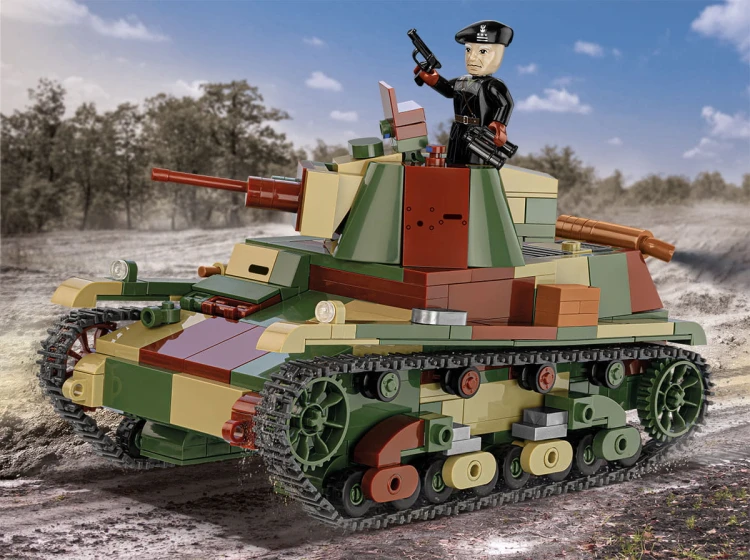 KLOCKI COBI 2661 Lekki Polski Czołg 7TP HC  WWII 665.el
