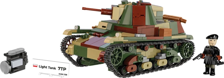 KLOCKI COBI 2661 Lekki Polski Czołg 7TP HC  WWII 665.el