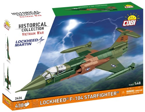 KLOCKI COBI 2426 SAMOLOT MYŚLIWISKI Lockheed F-104 Starfight HC VIETNAM WAR 420