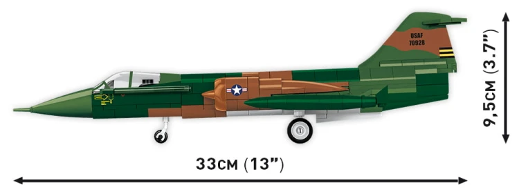 KLOCKI COBI 2426 SAMOLOT MYŚLIWISKI Lockheed F-104 Starfight HC VIETNAM WAR 420