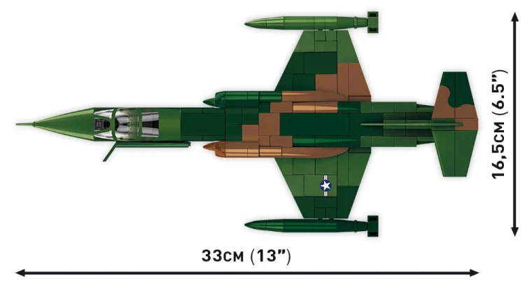 KLOCKI COBI 2426 SAMOLOT MYŚLIWISKI Lockheed F-104 Starfight HC VIETNAM WAR 420