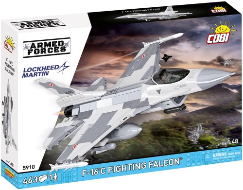 KLOCKI COBI 5910 SAMOLOT Myśliwiec Polski F-16C Fighting Falcon ARMED FORCES 463 EL.