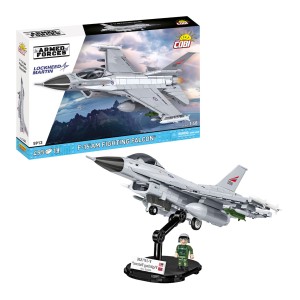 KLOCKI COBI 5913 SAMOLOT Myśliwiec NORWESKI F-16C Fighting Falcon ARMED FORCES 463 EL.