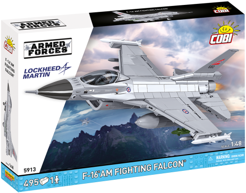KLOCKI COBI 5913 SAMOLOT Myśliwiec NORWESKI F-16C Fighting Falcon ARMED FORCES 463 EL.