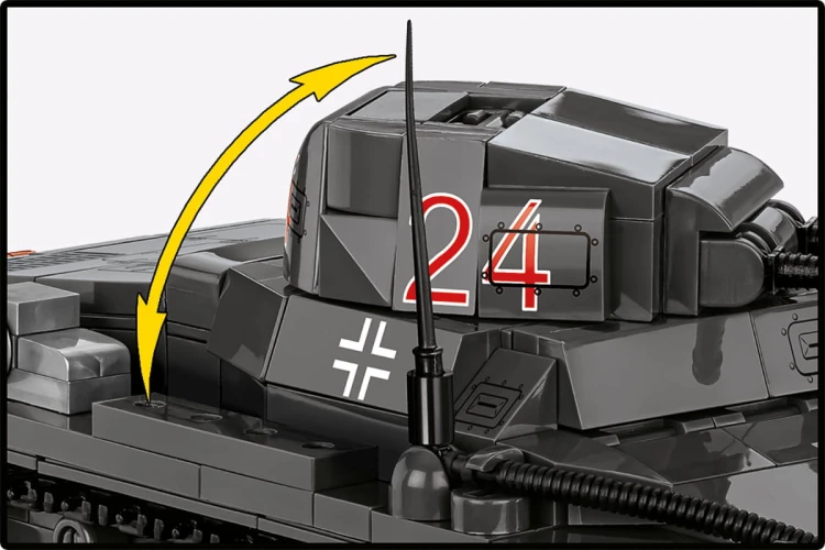 KLOCKI COBI 2660 Czołg Niemiecki Panzer I WWII HC Francja 1940 654el