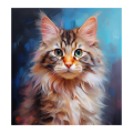 MOZAIKA DIAMENTOWA -  KOT PORTRET