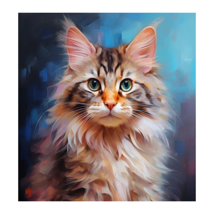 MOZAIKA DIAMENTOWA -  KOT PORTRET