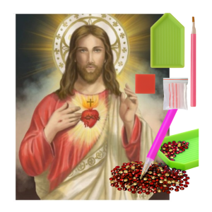 MOZAIKA DIAMENTOWA - OBRAZKI ŚWIĘTE JEZUS Z SERCEM