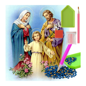 MOZAIKA DIAMENTOWA - OBRAZKI ŚWIĘTE RODZINA