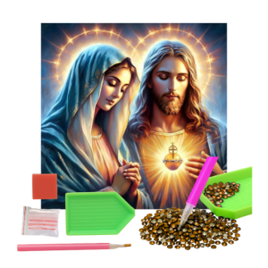 MOZAIKA DIAMENTOWA - OBRAZKI ŚWIĘTE MATKA BOSKA I JEZUS