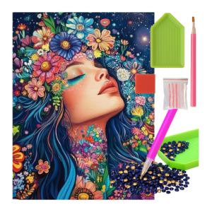 MOZAIKA DIAMENTOWA - KOBIETA ASTRALNE KWIATY