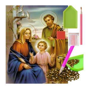 MOZAIKA DIAMENTOWA - ŚWIĘTE OBRAZKI ŚWIĘTA RODZINA