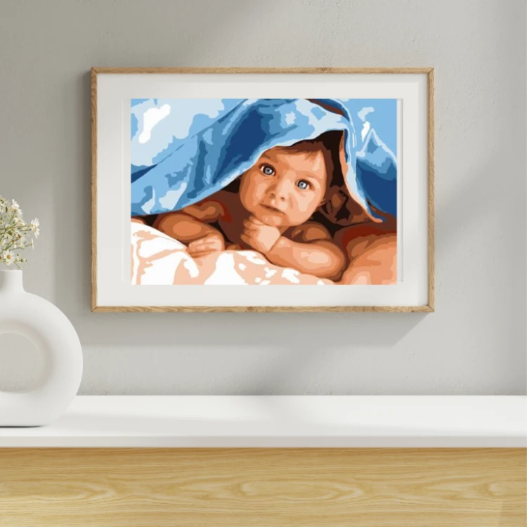 MOZAIKA DIAMENTOWA - DZIECKO POD KOCYKIEM