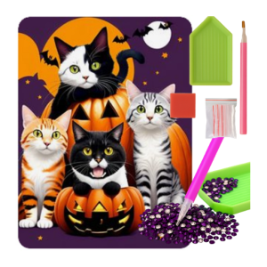 MOZAIKA DIAMENTOWA - HALLOWEEN KOTY I DYNIE