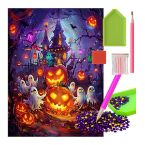 MOZAIKA DIAMENTOWA - HALLOWEEN DYNIE I NAWIEDZONY DWOREK