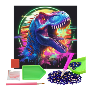 MOZAIKA DIAMENTOWA -  DINOZAUR JURASSIC KOLOR