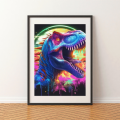 MOZAIKA DIAMENTOWA -  DINOZAUR JURASSIC KOLOR