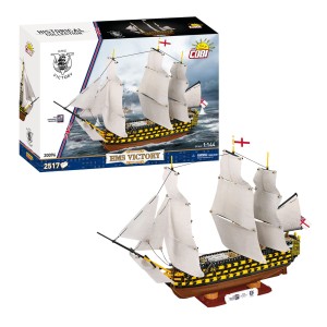 KLOCKI COBI 20096 OKRĘT STATEK HMS VICTORY Wojny Napoleońskie Trafalgar 1805 2517El.