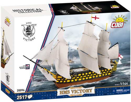 KLOCKI COBI 20096 OKRĘT STATEK HMS VICTORY Wojny Napoleońskie Trafalgar 1805 2517El.
