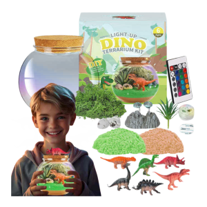 KULA TERRARIUM ŚWIECĄCE Z DINOZAUREM
