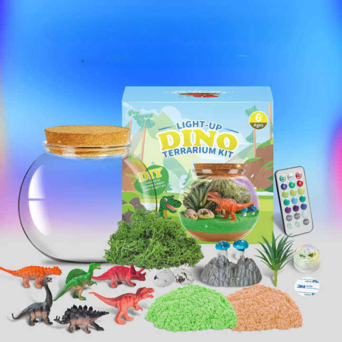 KULA TERRARIUM ŚWIECĄCE Z DINOZAUREM