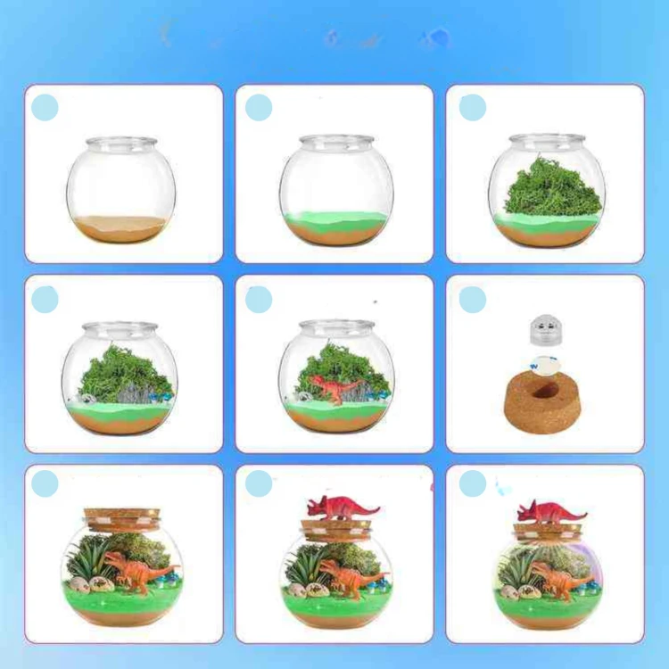 KULA TERRARIUM ŚWIECĄCE Z DINOZAUREM