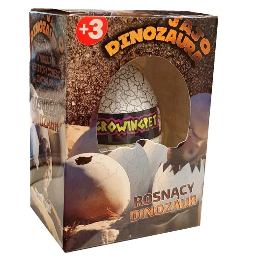 DINOZAUR ROSNĄCY W JAJKU MAŁY