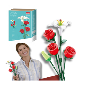 KLOCKI SLUBAN B1121B Kwiaty Róże Flowers 267 El.