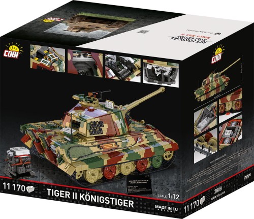 KLOCKI COBI 2808 Czołg Panzerkampfwagen VI Ausf. B Tiger II, czyli „Königstiger” HC WW2 11170 El.